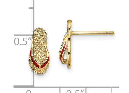 14k Yellow Gold Earrings Style TE699 - Classique Jewelry Inc.