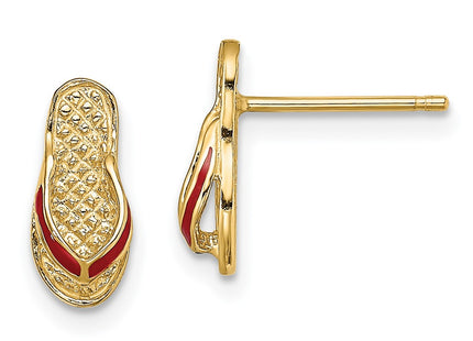 14k Yellow Gold Earrings Style TE699 - Classique Jewelry Inc.