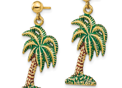 14k Yellow Gold Earrings Style TE700 - Classique Jewelry Inc.