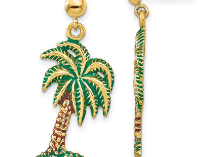 14k Yellow Gold Earrings Style TE700 - Classique Jewelry Inc.
