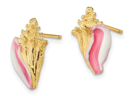 14k Yellow Gold Earrings Style TE702 - Classique Jewelry Inc.