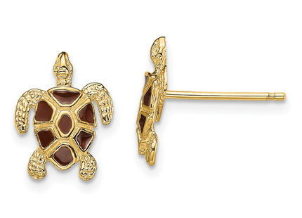 14k Yellow Gold Earrings Style TE705 - Classique Jewelry Inc.