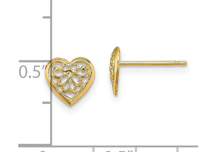 14k Yellow Gold Earrings Style TE706 - Classique Jewelry Inc.