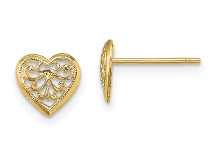 14k Yellow Gold Earrings Style TE706 - Classique Jewelry Inc.