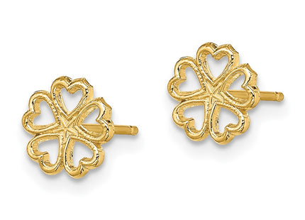 14k Yellow Gold Earrings Style TE707 - Classique Jewelry Inc.