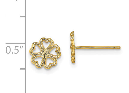 14k Yellow Gold Earrings Style TE707 - Classique Jewelry Inc.