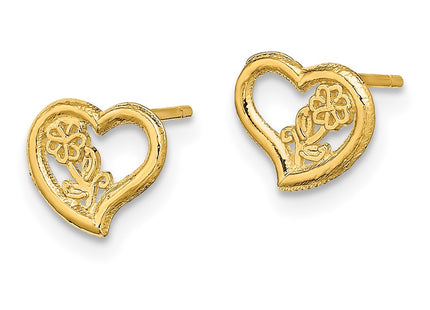 14k Yellow Gold Earrings Style TE708 - Classique Jewelry Inc.