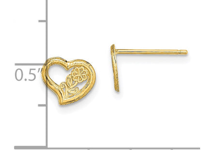 14k Yellow Gold Earrings Style TE708 - Classique Jewelry Inc.