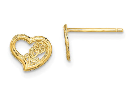 14k Yellow Gold Earrings Style TE708 - Classique Jewelry Inc.