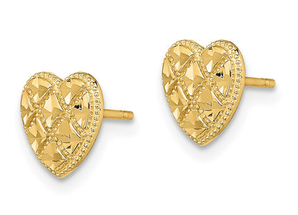 14k Yellow Gold Earrings Style TE709 - Classique Jewelry Inc.
