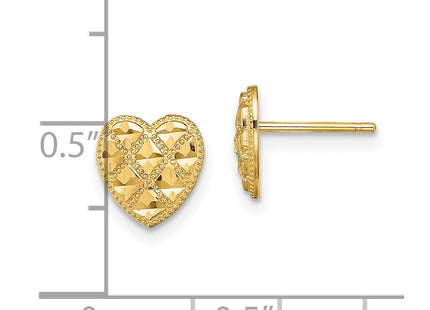14k Yellow Gold Earrings Style TE709 - Classique Jewelry Inc.