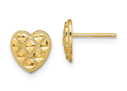 14k Yellow Gold Earrings Style TE709 - Classique Jewelry Inc.
