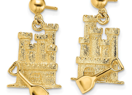 14k Yellow Gold Earrings Style TE712 - Classique Jewelry Inc.