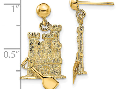 14k Yellow Gold Earrings Style TE712 - Classique Jewelry Inc.