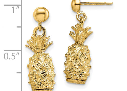 14k Yellow Gold Earrings Style TE713 - Classique Jewelry Inc.