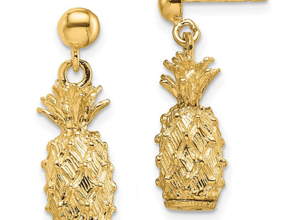 14k Yellow Gold Earrings Style TE713 - Classique Jewelry Inc.