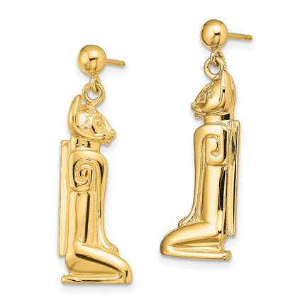 14k Yellow Gold Earrings Style TE715 - Classique Jewelry Inc.