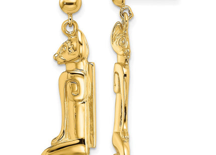 14k Yellow Gold Earrings Style TE715 - Classique Jewelry Inc.