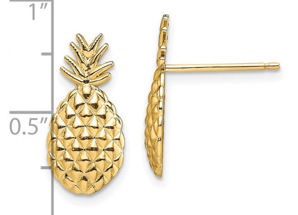 14k Yellow Gold Earrings Style TE716 - Classique Jewelry Inc.