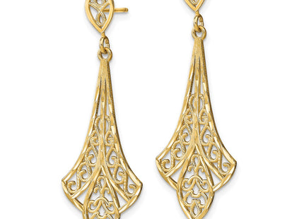 14k Yellow Gold Earrings Style TE717 - Classique Jewelry Inc.