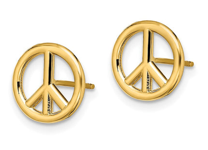 14K gold earrings, alternate view