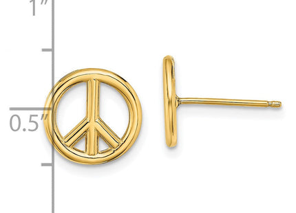 14K gold earrings, further view