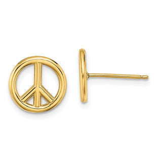 14k Yellow Gold Earrings Style TE719 - Classique Jewelry Inc.