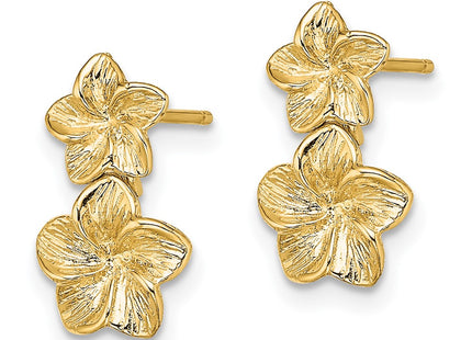 14k Yellow Gold Earrings Style TE722 - Classique Jewelry Inc.