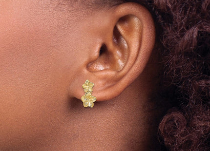 14k Yellow Gold Earrings Style TE722 - Classique Jewelry Inc.