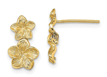 14k Yellow Gold Earrings Style TE722 - Classique Jewelry Inc.