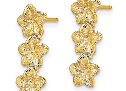 14k Yellow Gold Earrings Style TE725 - Classique Jewelry Inc.