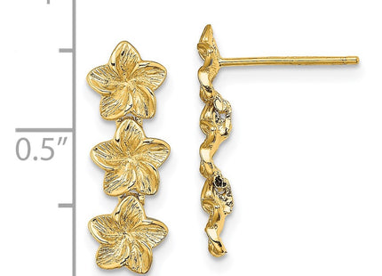 14k Yellow Gold Earrings Style TE725 - Classique Jewelry Inc.