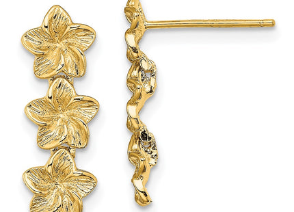 14k Yellow Gold Earrings Style TE725 - Classique Jewelry Inc.