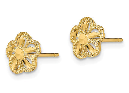 14k Yellow Gold Earrings Style TE736 - Classique Jewelry Inc.