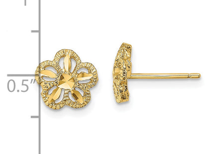 14k Yellow Gold Earrings Style TE736 - Classique Jewelry Inc.