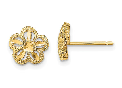 14k Yellow Gold Earrings Style TE736 - Classique Jewelry Inc.
