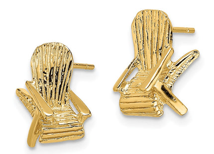 14k Yellow Gold Earrings Style TE739 - Classique Jewelry Inc.