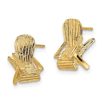 14k Yellow Gold Earrings Style TE739 - Classique Jewelry Inc.