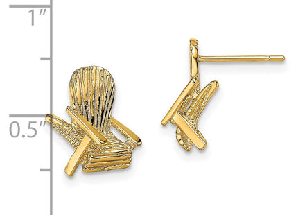 14k Yellow Gold Earrings Style TE739 - Classique Jewelry Inc.