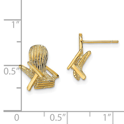 14k Yellow Gold Earrings Style TE739 - Classique Jewelry Inc.