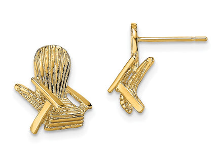 14k Yellow Gold Earrings Style TE739 - Classique Jewelry Inc.