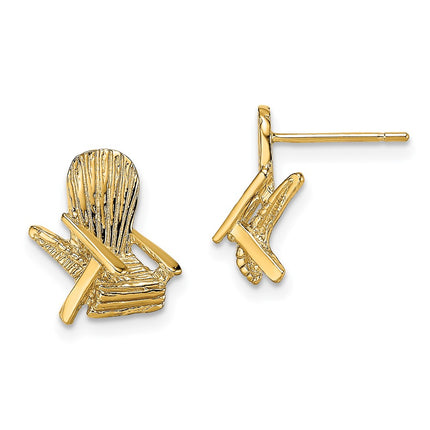 14k Yellow Gold Earrings Style TE739 - Classique Jewelry Inc.