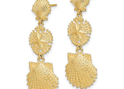 14k Yellow Gold Earrings Style TE742 - Classique Jewelry Inc.