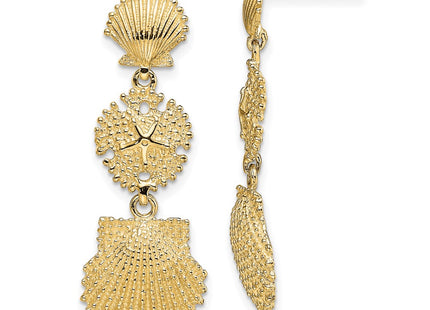 14k Yellow Gold Earrings Style TE742 - Classique Jewelry Inc.