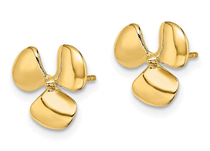 14k Yellow Gold Earrings Style TE747 - Classique Jewelry Inc.