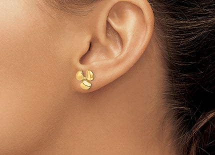 14k Yellow Gold Earrings Style TE747 - Classique Jewelry Inc.