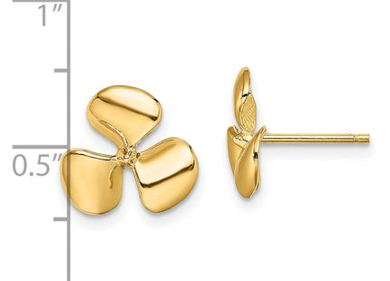 14k Yellow Gold Earrings Style TE747 - Classique Jewelry Inc.