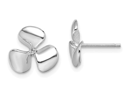 14k White Gold Earrings Style TE747W - Classique Jewelry Inc.