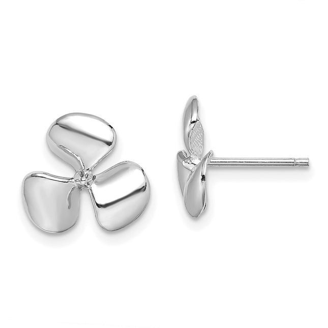 14k White Gold Earrings Style TE747W - Classique Jewelry Inc.