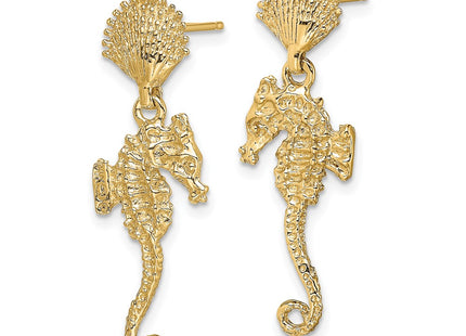 14k Yellow Gold Earrings Style TE751 - Classique Jewelry Inc.